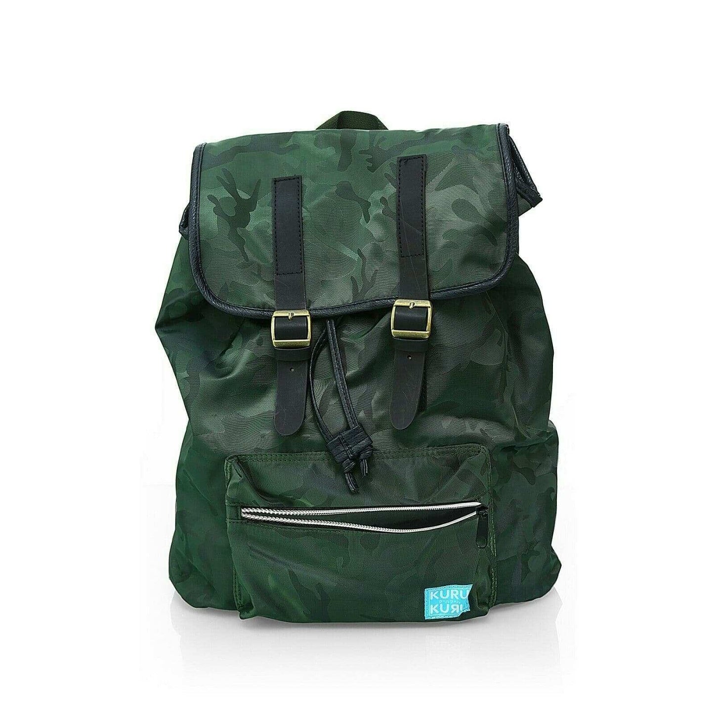 Kuru Kuru クールクール Throb Backpack Bag Camo Green Twill VM-81010