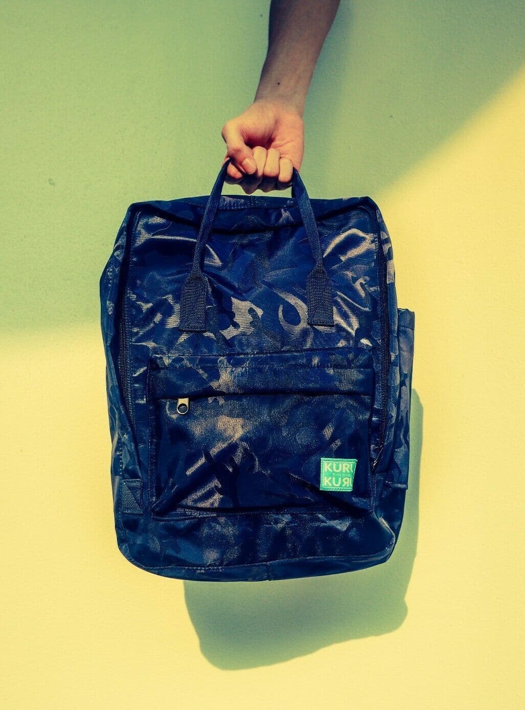 Kuru Kuru クールクール Travel Light Classic Backpack Bag Camo Blue Twill TLC-81247