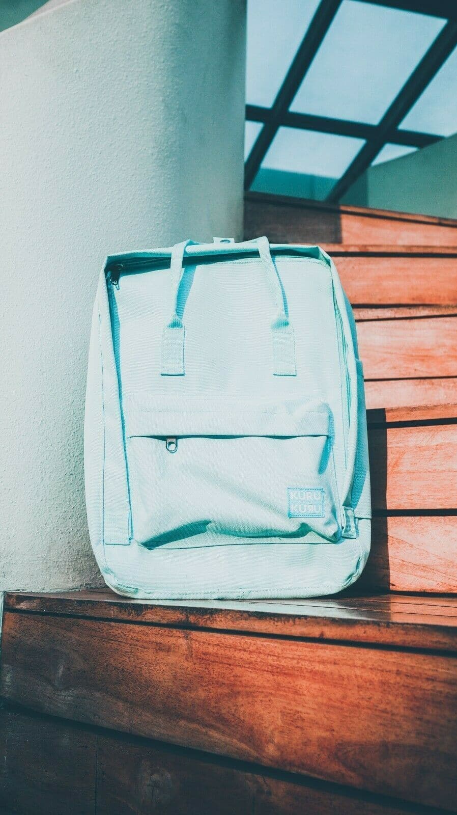 Kuru Kuru クールクール Travel Light Classic Backpack Bag Sky Blue 600D Polyester TLC-8