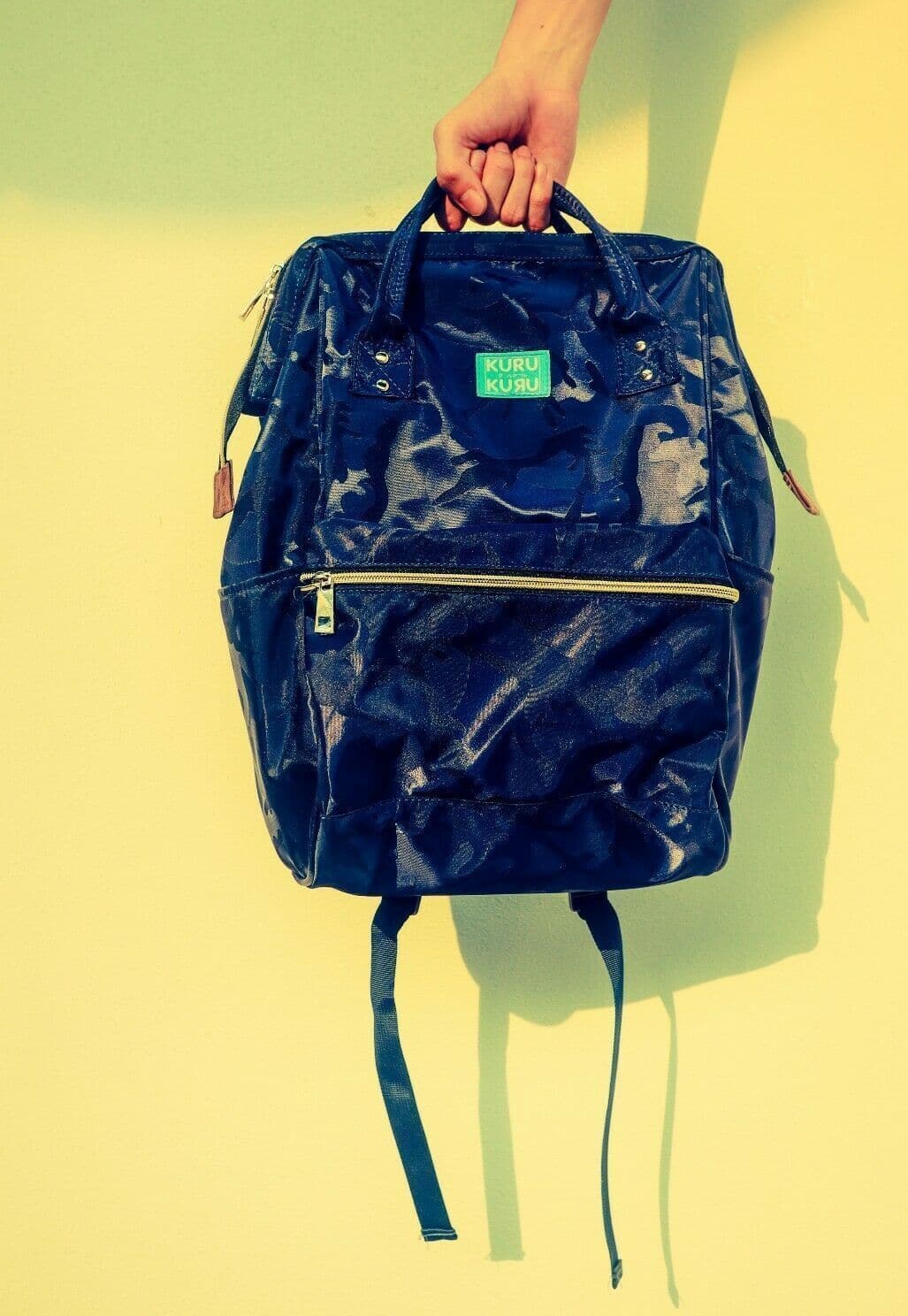 Kuru Kuru クールクール Vitality Backpack Bag Camo Blue Twill VL-81098