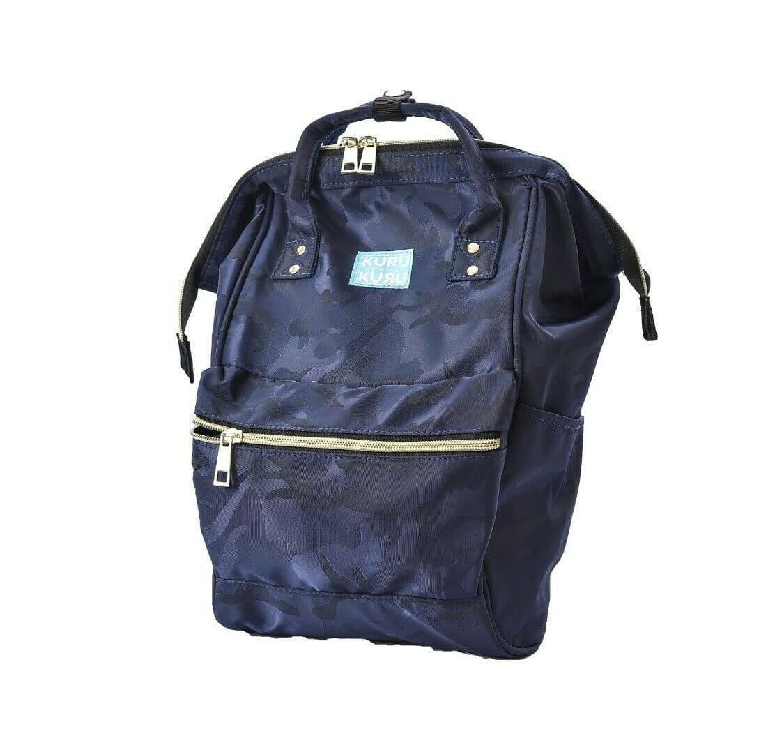 Kuru Kuru クールクール Vitality Medium Backpack Bag Camo Blue Twill VM-81108