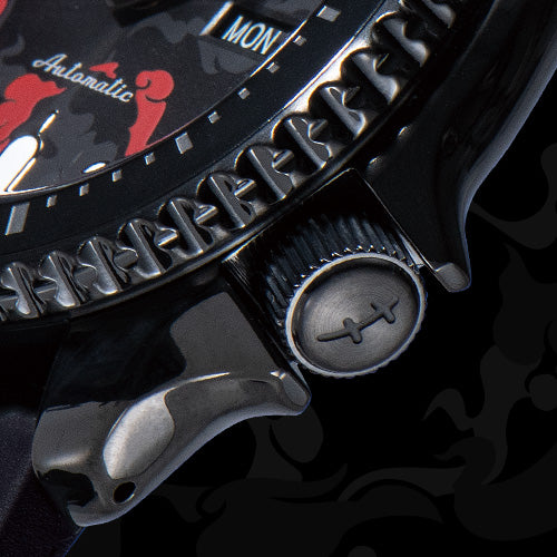 Seiko 5 Sports 100M One Piece x Luffy LE Automatic Men's Watch Black x Red Dial SRPH65K1