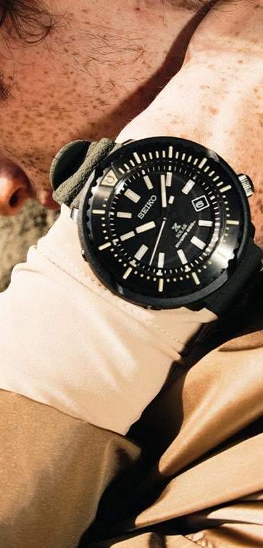 Seiko Street Series Solar Tuna All Green Diver's Men's Watch SNE547P1 - Diligence1International