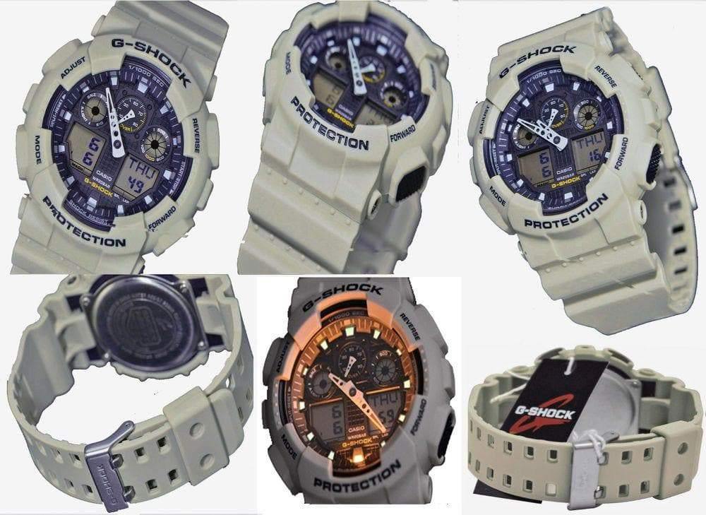 Casio G-Shock Military Standard Series Anadigi Desert M1 Abrams Watch GA100SD-8ADR - Diligence1International