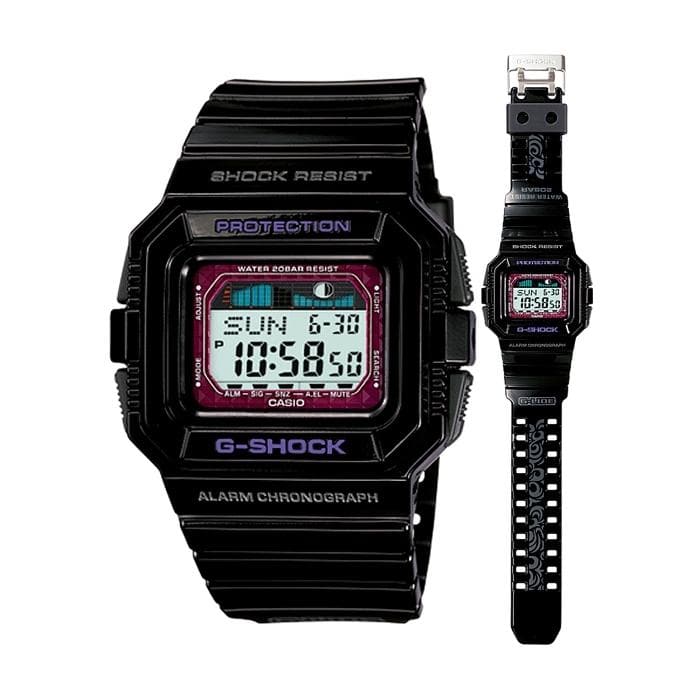 Casio G-Shock G-LIDE Series Digital Black x Purple Accents Watch GLX5500-1DR - Diligence1International