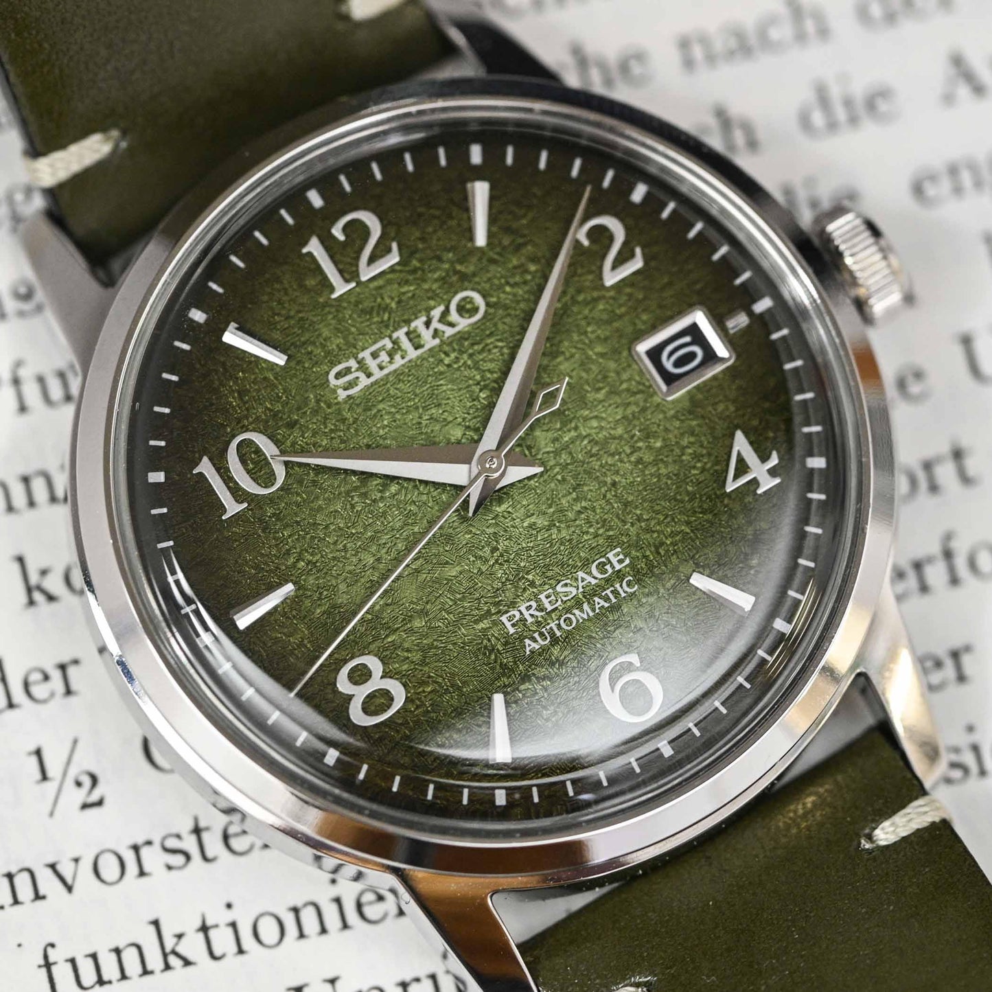 Seiko Presage LE Cocktail Time Raku Macha Men's Leather Strap Watch SRPF41J1 - Diligence1International