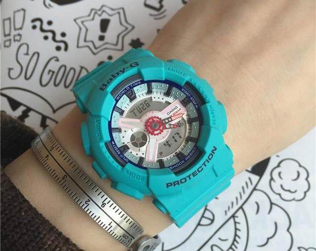 Casio Baby-G BA-110 Series Sporty Sneaker Color Teal Semigloss Watch BA110SN-3ADR - Diligence1International