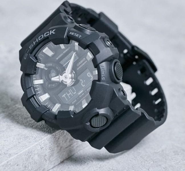 Casio G-Shock Standard Analog-Digital Black Watch GA700-1BDR - Diligence1International