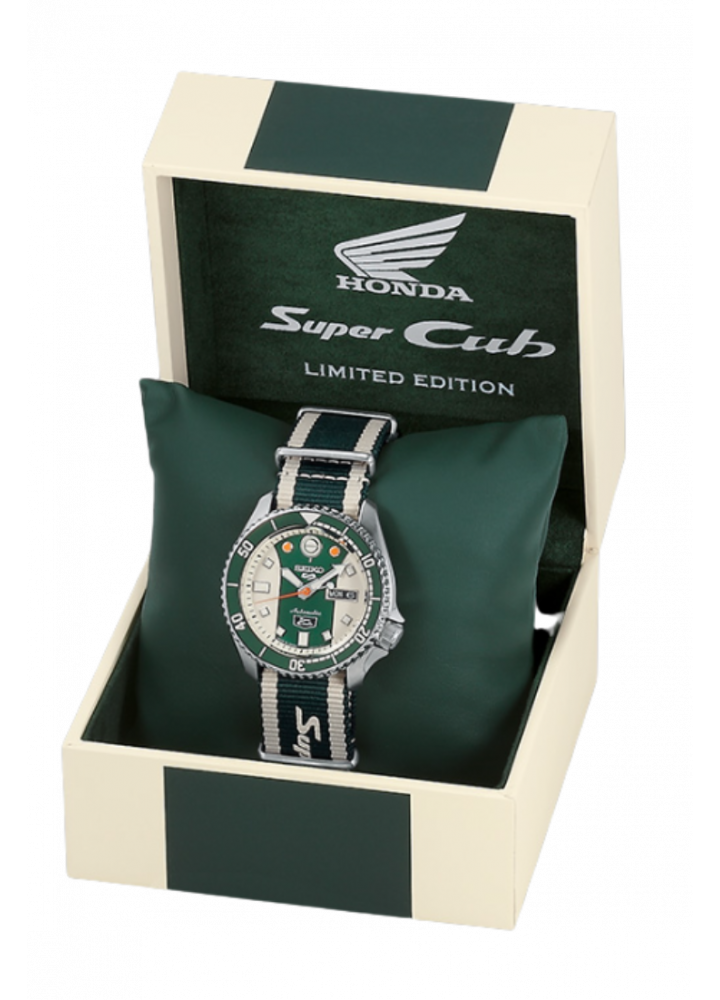 Seiko 5 100M X Honda Super Cub Limited Edition Automatic Watch SRPJ49K1