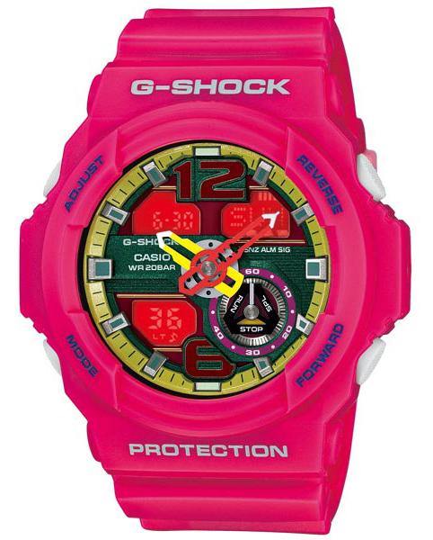 Casio G-Shock Big Size Series Anadigi Pink x Yellow Accent Watch GA310-4ADR - Diligence1International