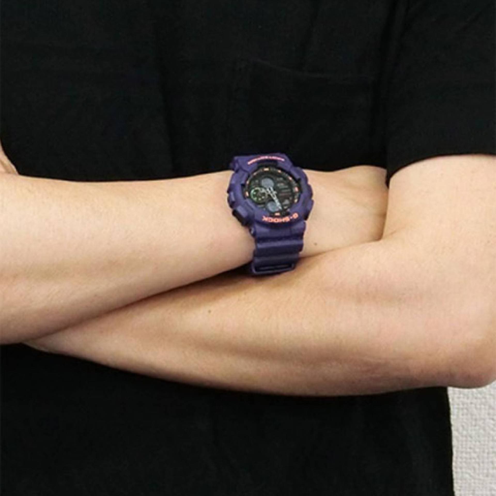 Casio G-Shock Special Color Neon Genesis Evangelion Purple Watch GA140-6ADR - Diligence1International