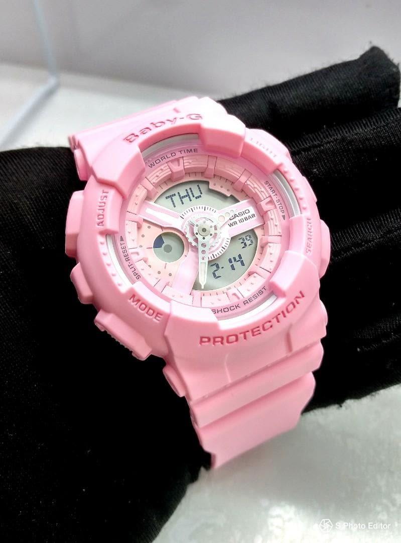 Casio Baby-G BA-110 Series Standard Analog-Digital Pink Watch BA110-4A1DR - Diligence1International