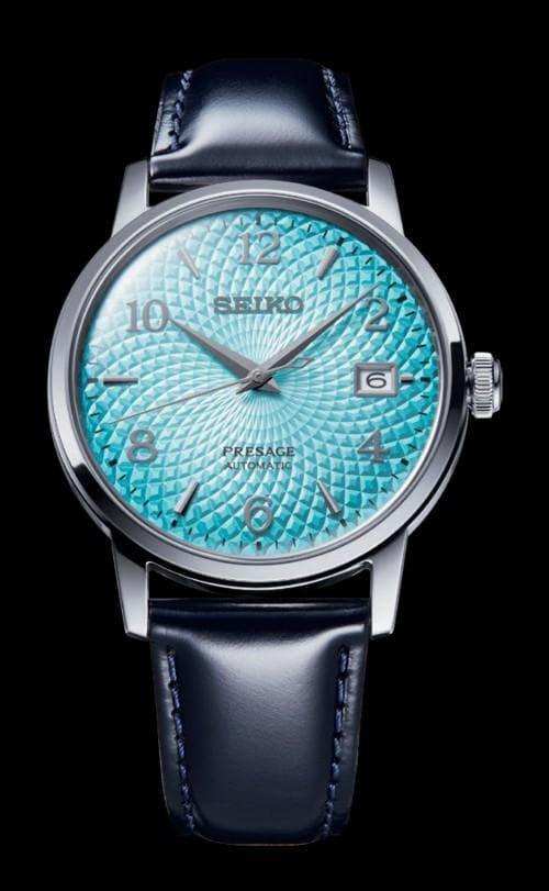 Seiko Presage Limited Edition Cocktail Time Frozen Margarita Teal Ladies' Watch Set SRPE49J1 - Diligence1International