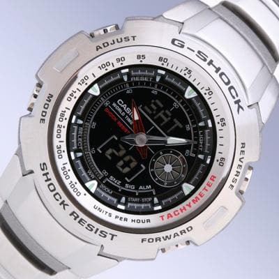 Casio G-Shock Retrograde Cockpit Series Anadigi Black Dial Stainless Watch G700D-1AVDR - Diligence1International
