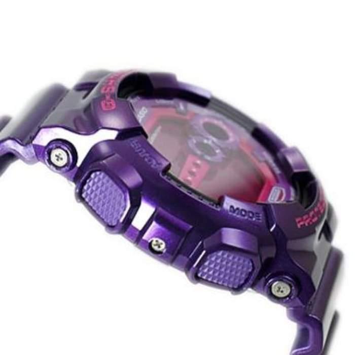 Casio G-Shock Big Case Digital Crazy Colors Purple Barney Watch GD100SC-6DR - Diligence1International