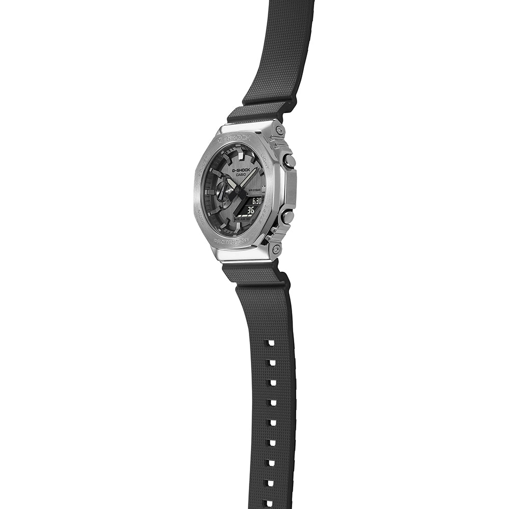 Casio G-Shock Carbon Core Guard Stainless x Grey AP CasiOak Men's Metal Case Watch GM2100-1ADR
