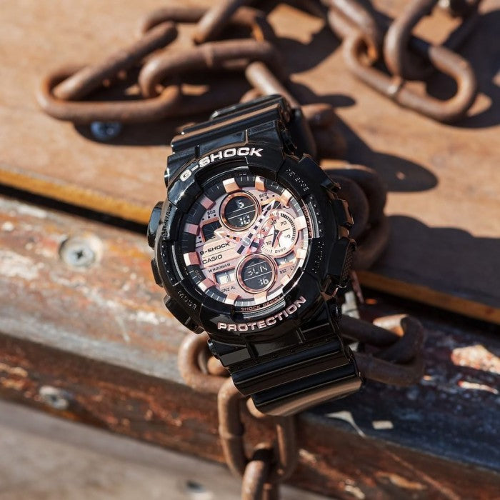 Casio G-Shock Special Color Black x Rose Gold Dial Watch GA140GB-1A2DR