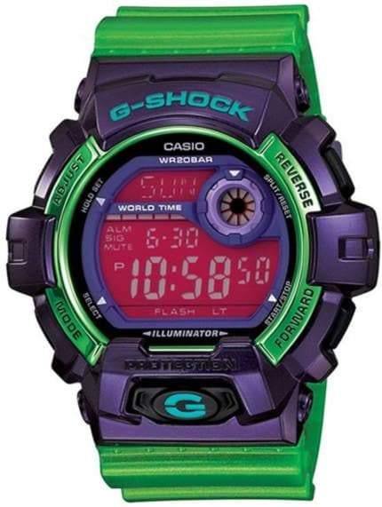 Casio G-Shock Crazy Colors Digital Hulk Green Mysterio Purple Watch G8900SC-6DR - Diligence1International