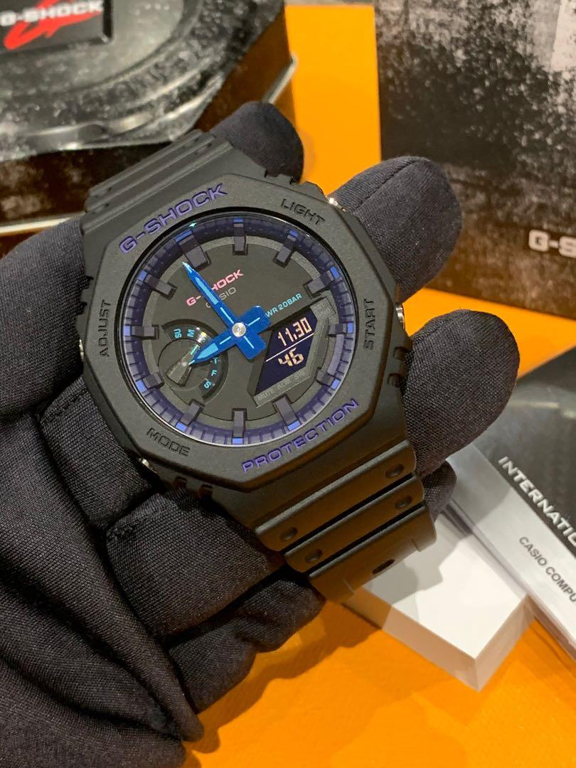 Casio G-Shock Carbon Core Guard Virtual Reality AP CasiOak Watch GA2100VB-1ADR