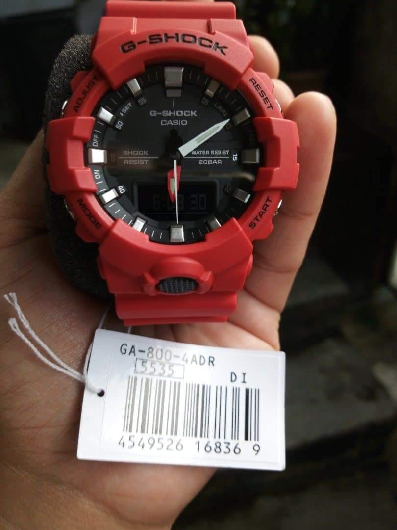 Casio G-Shock Anadigi Red x Black x Grey Accents Last Dance Watch GA800-4ADR - Diligence1International