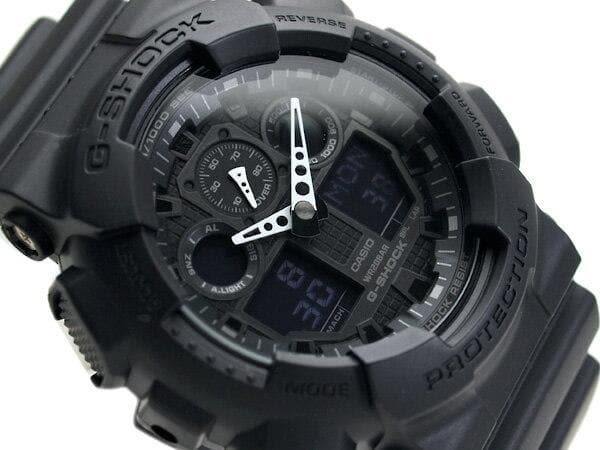 Casio G-Shock Black Stealth Series Anadigi Black Watch GA100-1A1DR - Diligence1International