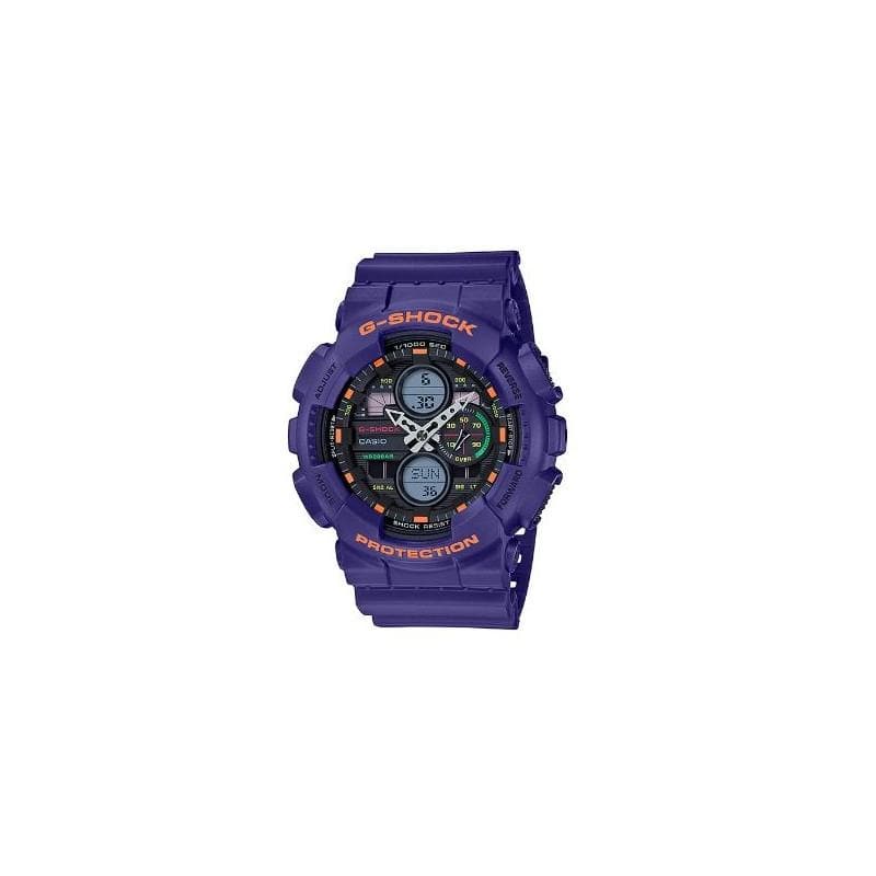 Casio G-Shock Special Color Neon Genesis Evangelion Purple Watch GA140-6ADR - Diligence1International