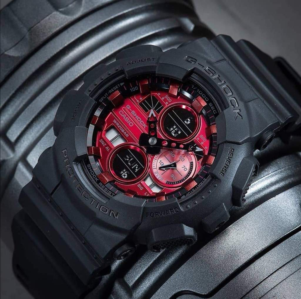 Casio G-Shock Special Color Adrenaline Black x Red Dial x Grey Accents Watch Last Dance GA140AR-1ADR - Diligence1International