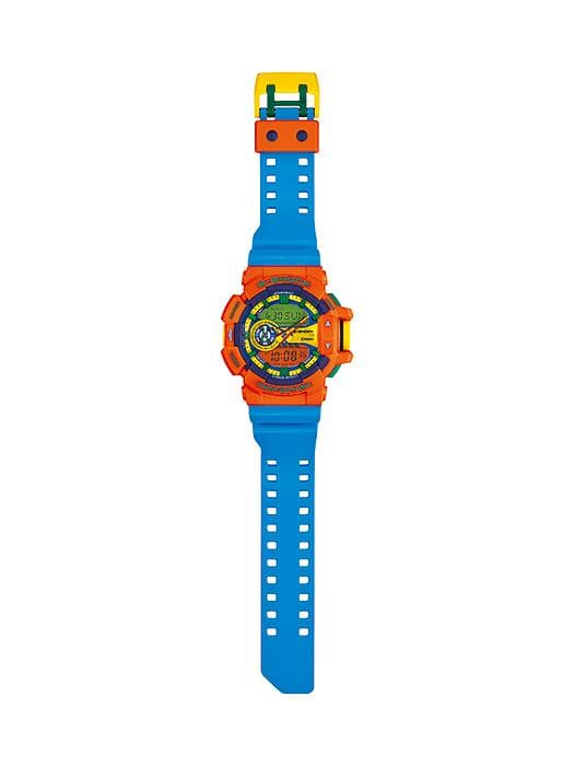 Casio G-Shock Dragon Ball Z Anadigi Hyper Colors Orange x Sky Blue x Green x Yellow Accents Watch GA400-4ADR - Diligence1International