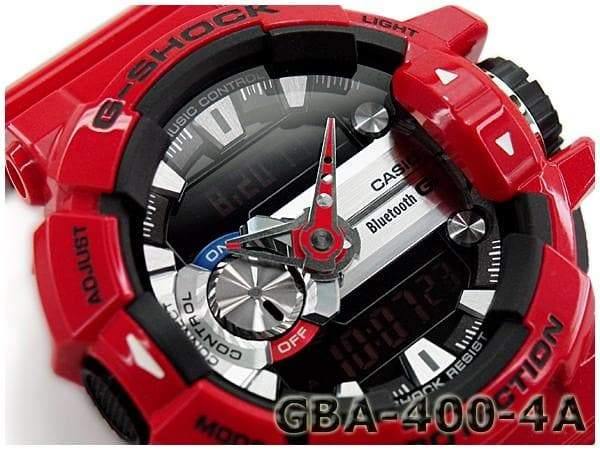 Casio G-Shock G’MIX Mobile Link Bluetooth Anadigi Red x Grey x Black Accents Last Dance Watch GBA400-4ADR - Diligence1International