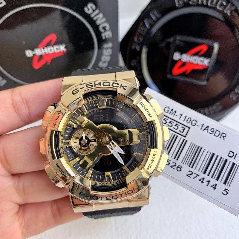 Casio G-Shock Metal Covered Series Analog-Digital Gold x Black Watch GM110G-1A9DR
