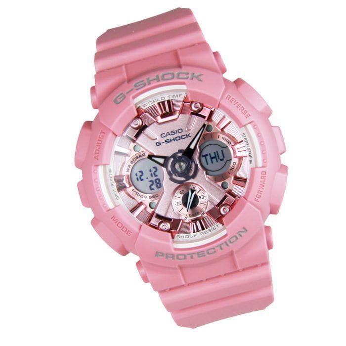 Casio G-Shock Sneaker S Series Anadigi Pastel Pink Ladies' Watch GMAS120DP-4ADR - Diligence1International