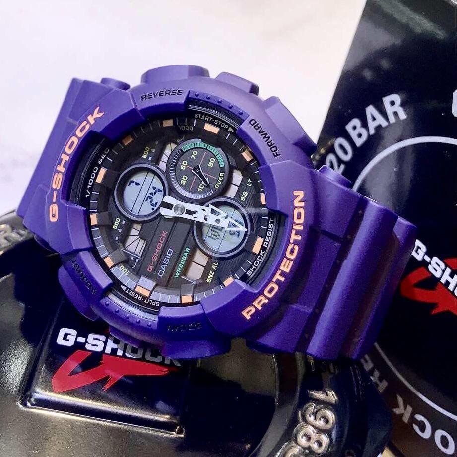 Casio G-Shock Special Color Neon Genesis Evangelion Purple Watch GA140-6ADR - Diligence1International