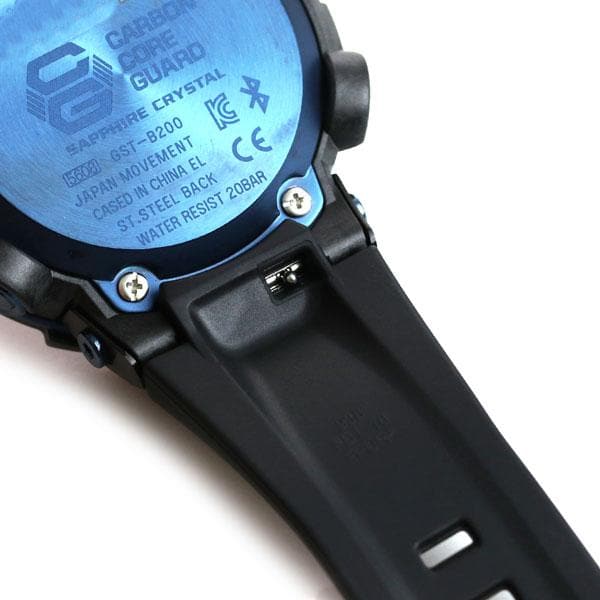 Casio G-Shock G-Steel Mobile link Bluetooth Anadigi Black x Blue Accents Watch GSTB200X-1A2DR - Diligence1International
