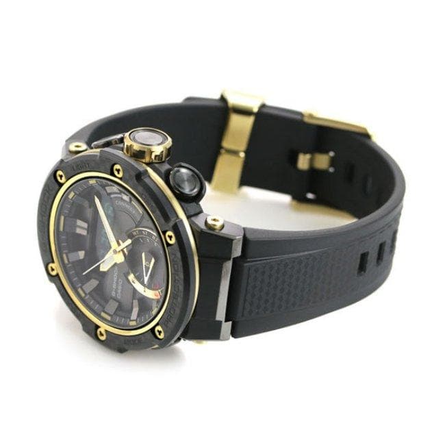Casio G-Shock G-Steel Mobile link Bluetooth Anadigi Black x Gold Accents Watch GSTB200X-1A9DR - Diligence1International