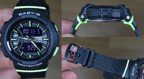 Casio Baby-G Standard Analog-Digital Black x Neon Green Accents Watch BGA240-1A2DR - Diligence1International
