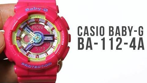 Casio Baby-G BA110 Series Anadigi Neon Color Pink x Multicolor Dial Watch BA112-4ADR - Diligence1International