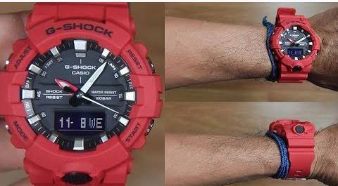 Casio G-Shock Anadigi Red x Black x Grey Accents Last Dance Watch GA800-4ADR - Diligence1International