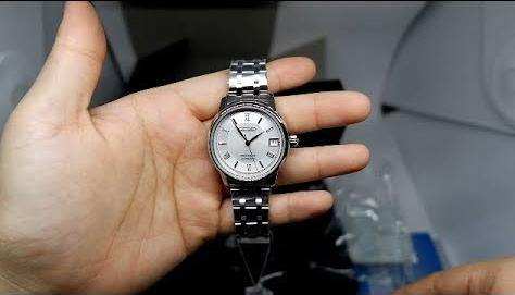 Seiko JAPAN Made Presage Silver Dial Ladies' Stainless Steel Watch SRP857J1 - Diligence1International