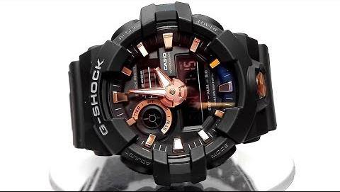 Casio G-Shock Analog-Digital Black x Rose Gold Accents Watch GA710B-1A4DR - Diligence1International