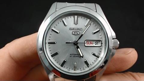 Seiko 5 Classic Men's Size Silver Dial Stainless Steel Strap Watch SNKK87K1 - Diligence1International