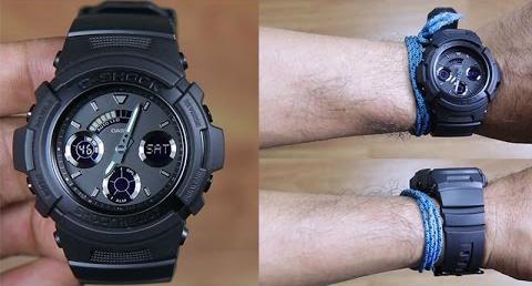 Casio G-Shock Black Stealth Series Analog-Digital ALL Black Watch AW591BB-1ADR - Diligence1International