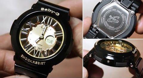 Casio Baby-G Black & Gold Series Anadigital Black x Gold Dial Watch BGA160-1BDR - Diligence1International