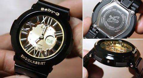 Casio Baby-G Black & Gold Series Anadigital Black x Gold Dial Watch BGA160-1BDR - Diligence1International