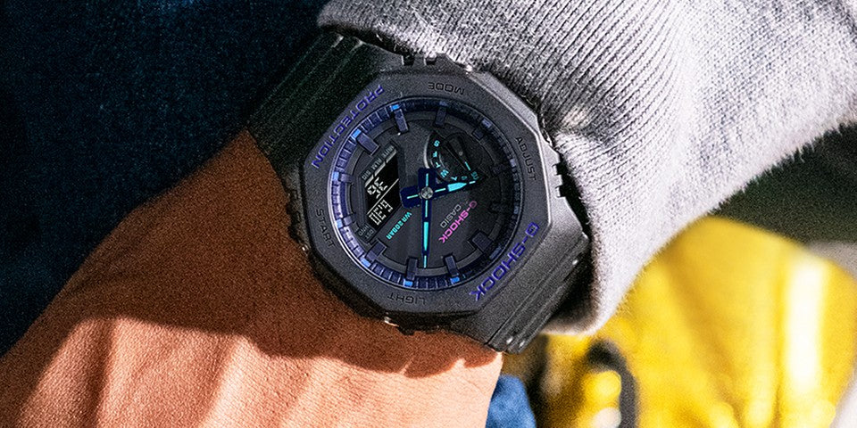 Casio G-Shock Carbon Core Guard Virtual Reality AP CasiOak Watch GA2100VB-1ADR