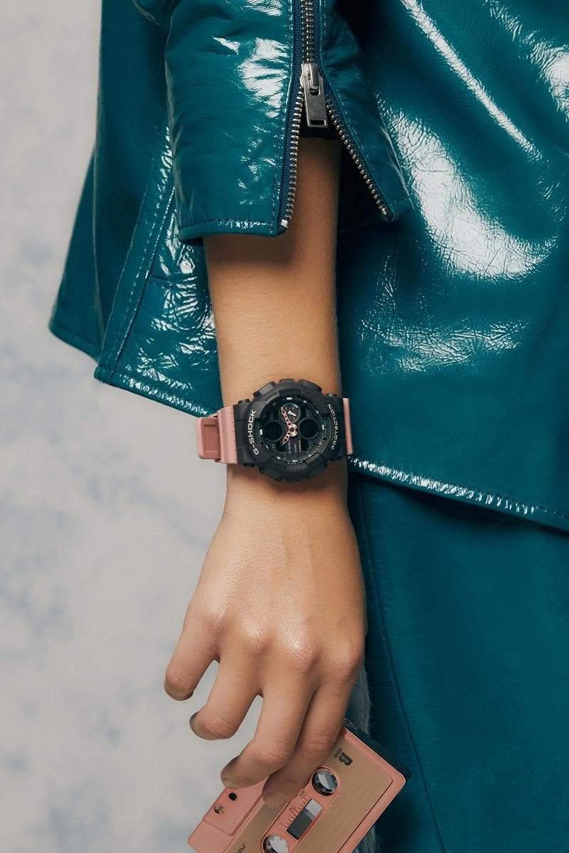 Casio G-Shock Sneaker S Series Analog-Digital Black x Pink Strap Ladies' Watch GMAS140-4ADR - Diligence1International