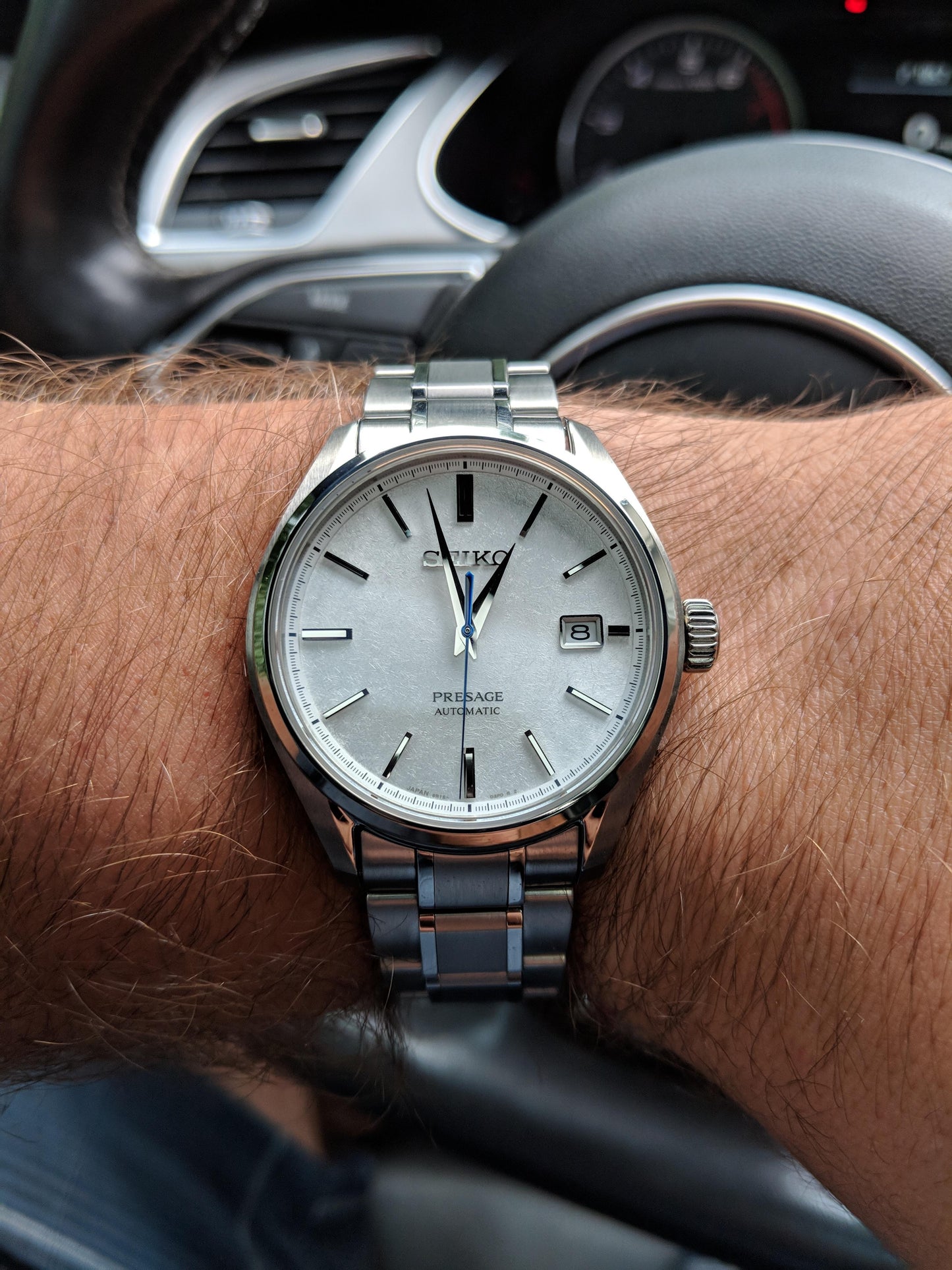 Seiko JDM Presage White Baby GS Snowflake Men's Titanium Watch SARX055 - Diligence1International