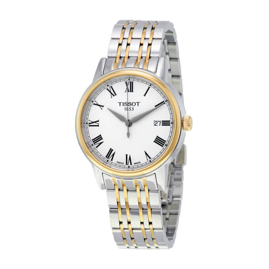 Tissot Swiss Made T-Classic Carson 2 Tone Gold Plated Men's Watch T0854102201300 - Diligence1International