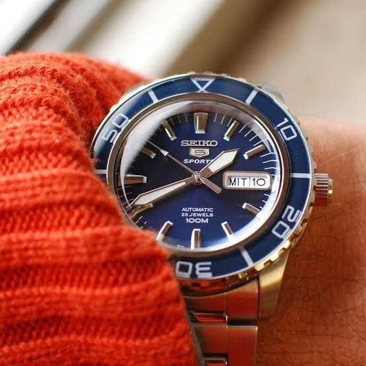 Seiko 5 Sports Blue 55 Fathoms Men's Watch SNZH53K1 - Diligence1International