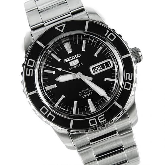 Seiko 5 Sports Black 55 Fathoms Men's Watch SNZH55K1 - Diligence1International