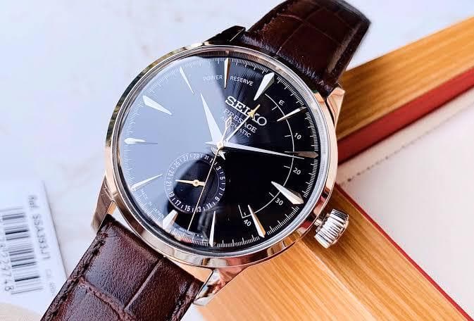 Seiko JAPAN Made Presage Cocktail w/ Pow. Res. Indicator Black Cat Martini Men's Watch SSA393J1 - Diligence1International